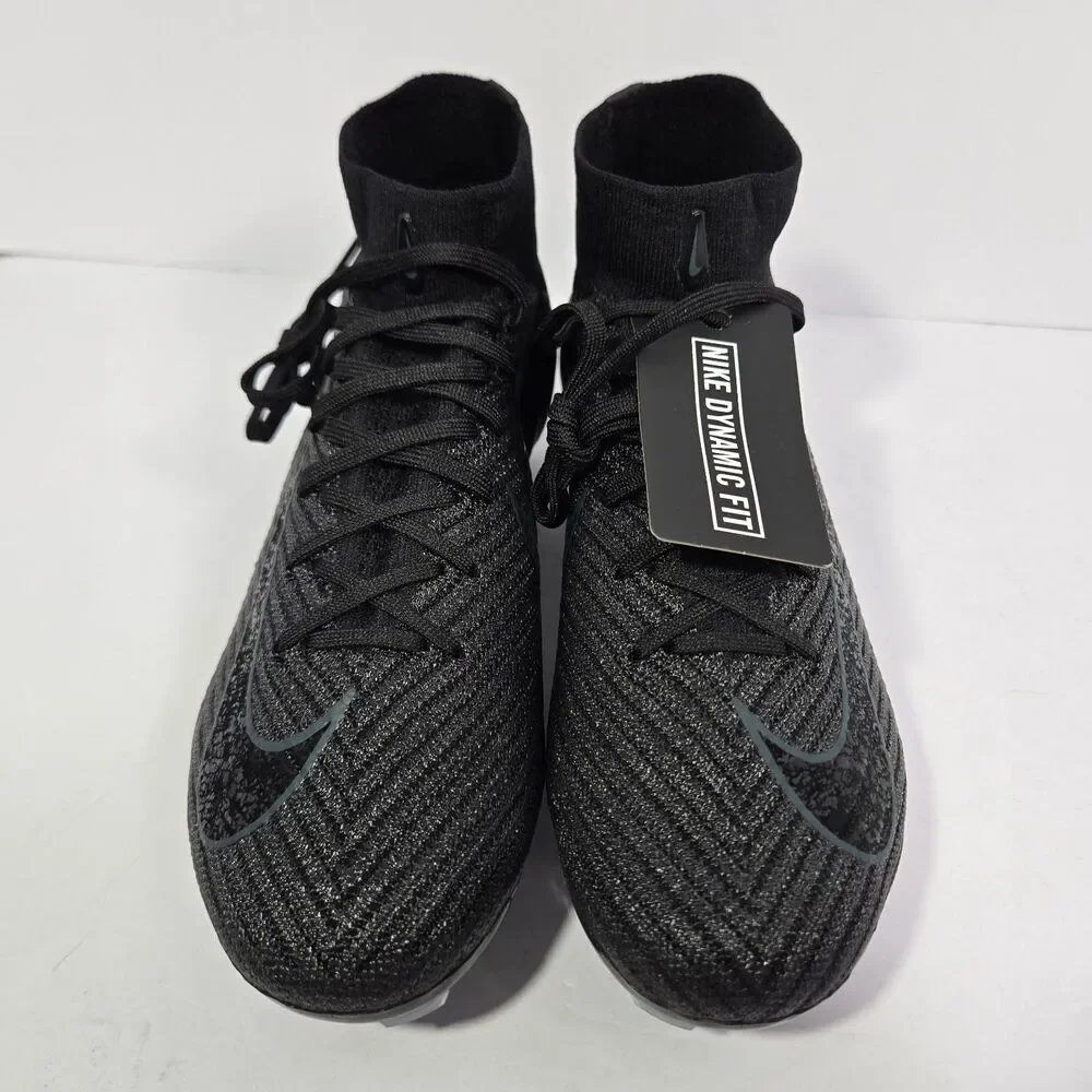 Nike Mercurial Superfly 10 Elite FG Soccer Cleats Mens Sz 6 Womens Sz 7.5 Black